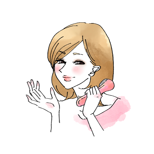 美顔器を使ってキレイになった